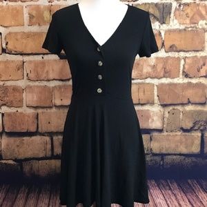 After Market Short Sleeve Black Dress, Size S, NWT